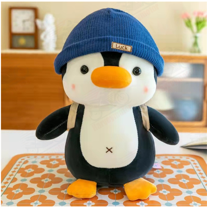 Miniso Penguin Plush Toy - Stuffed Toys Soft Penguin Blue and Grey ...