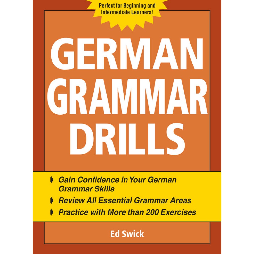 German Grammar Drills by Ed Swick Booklet Size Soft Bind Shopee