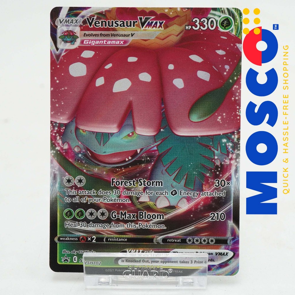 Venusaur VMAX SWSH102 Promo Pokemon TCG Singles Shopee Philippines