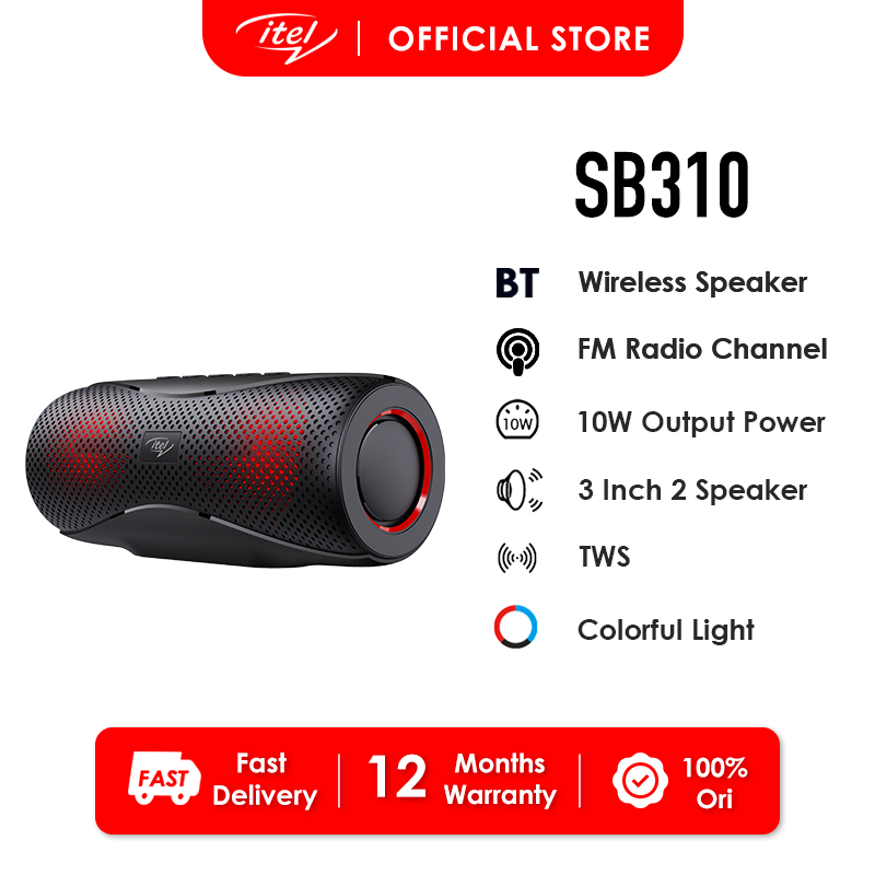 itel SB310 Bluetooth Speaker Portable Speaker Outdoor Waterproof