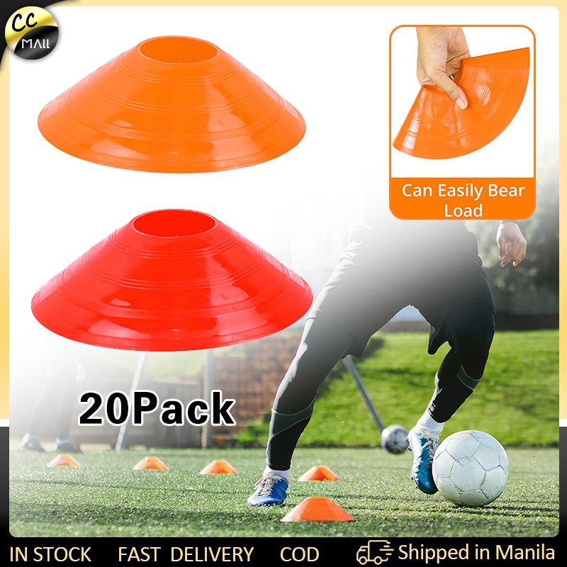 20pcs Football Training Equipment for Kid Pro Disc Cones Agility ...