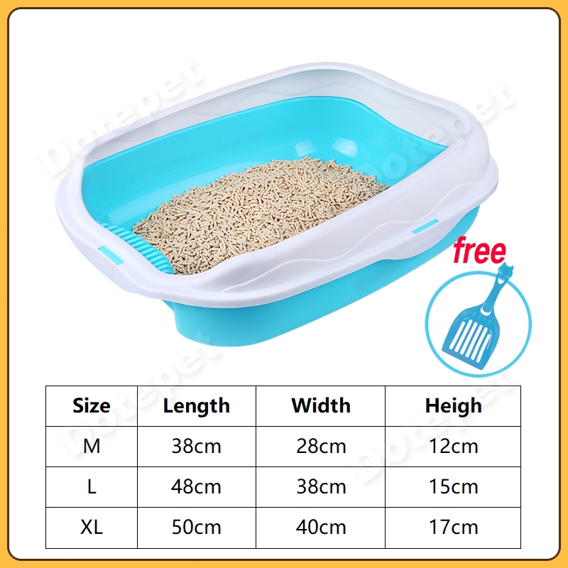 Cat Litter Box With Scoop Kitten Litter Box Cat Toilet Deodorization