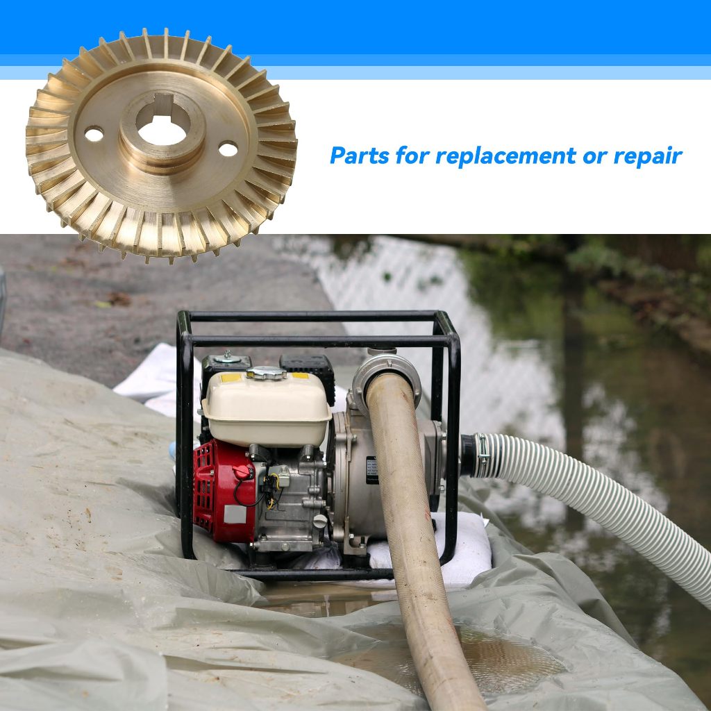 Double-sided Water Pump Keyway Impeller 60mm Dia 12mm Thickness Pump ...