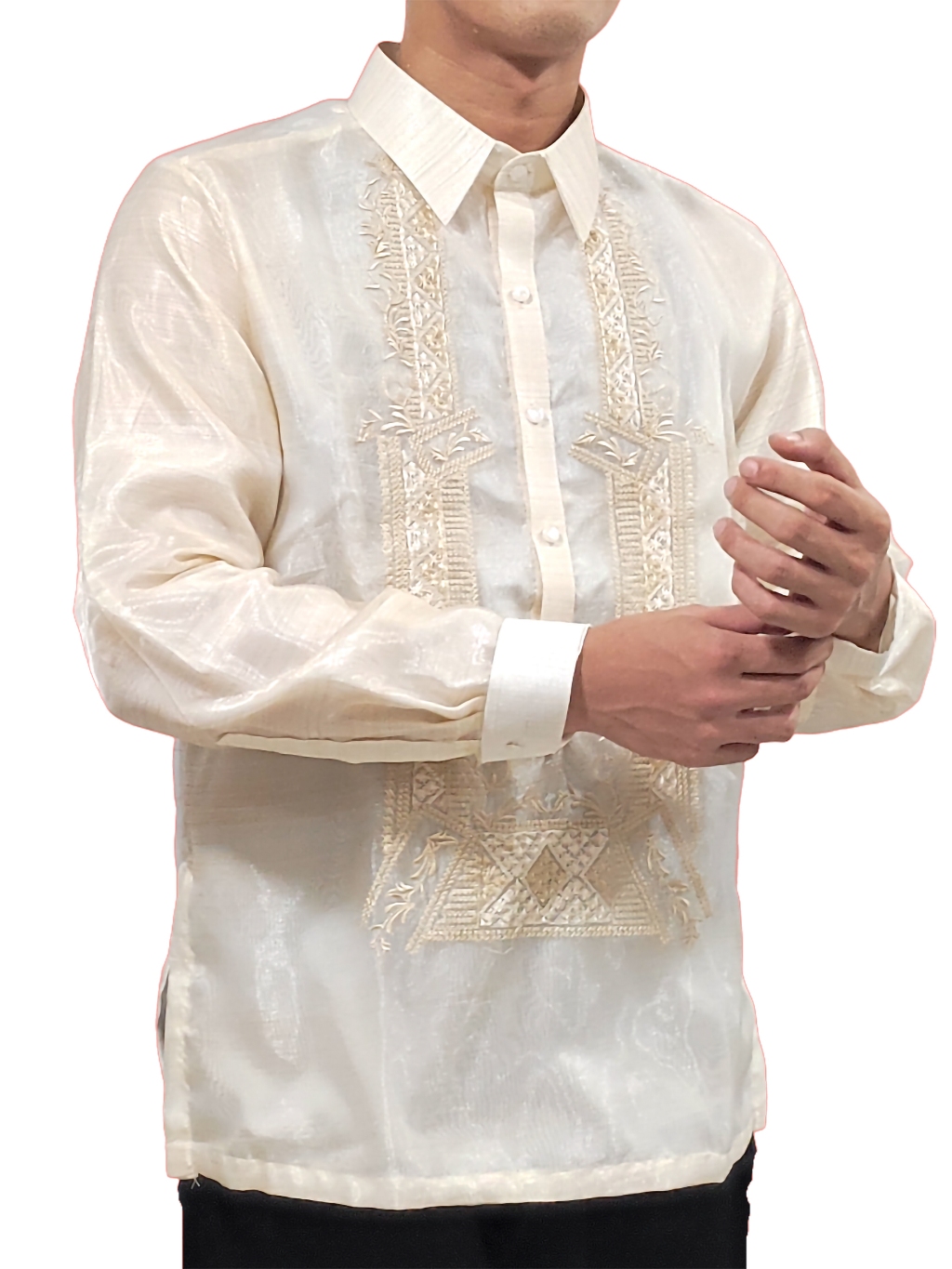 Premium Barong Tagalog Pinya Organza plain regular collar | Shopee ...