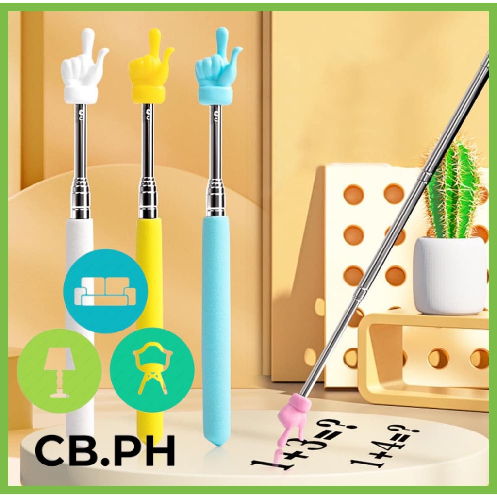 CB.PH Telescopic Teachers Pointer Rod Finger Design Retractable ...