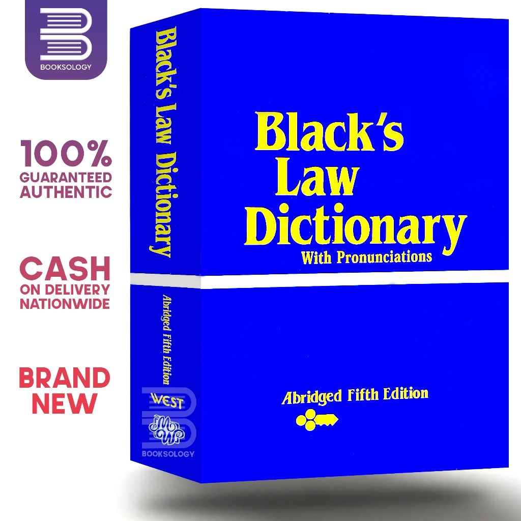ORIGINAL Black's Law Dictionary With Pronunciations Abridged Fifth