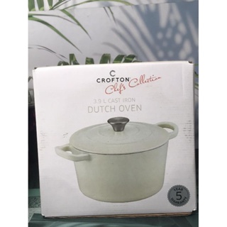 CROFTON Chef's Collection 3.7L Cast Iron Dutch Oven cast iron pot