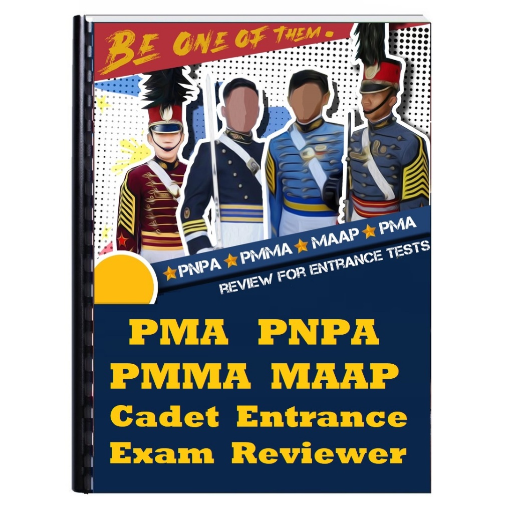 PMA, PNPA, PMMA, MAAP Cadet Entrance Exam Reviewer 2024 Shopee