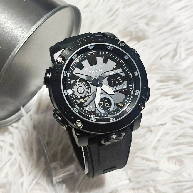 Shock Proof Men's Dual-Time GA-2000 G Sh0ck CarbonCore Actual-Pic ...