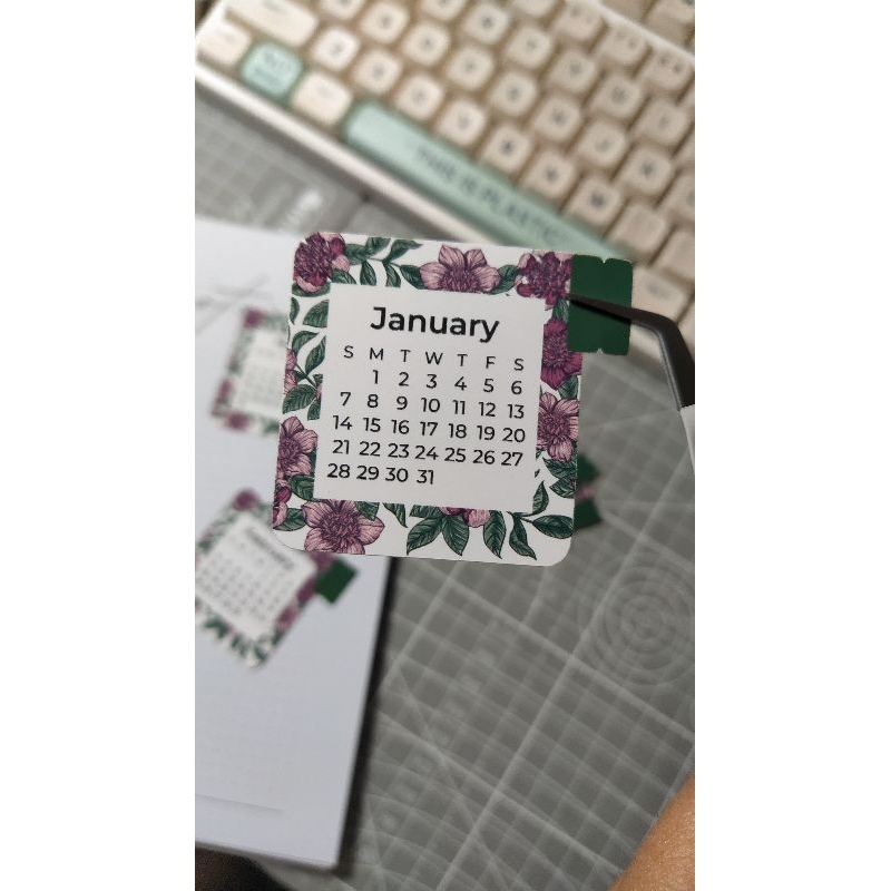 2024 Mini Calendar Stickers For Journals Planners Scrapbook Decals