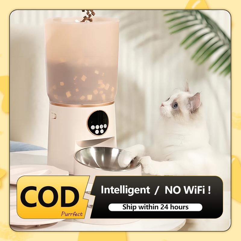 Smart Button Pet Feeder Automatic Cat Food Feeder Dog Feeder with Timer