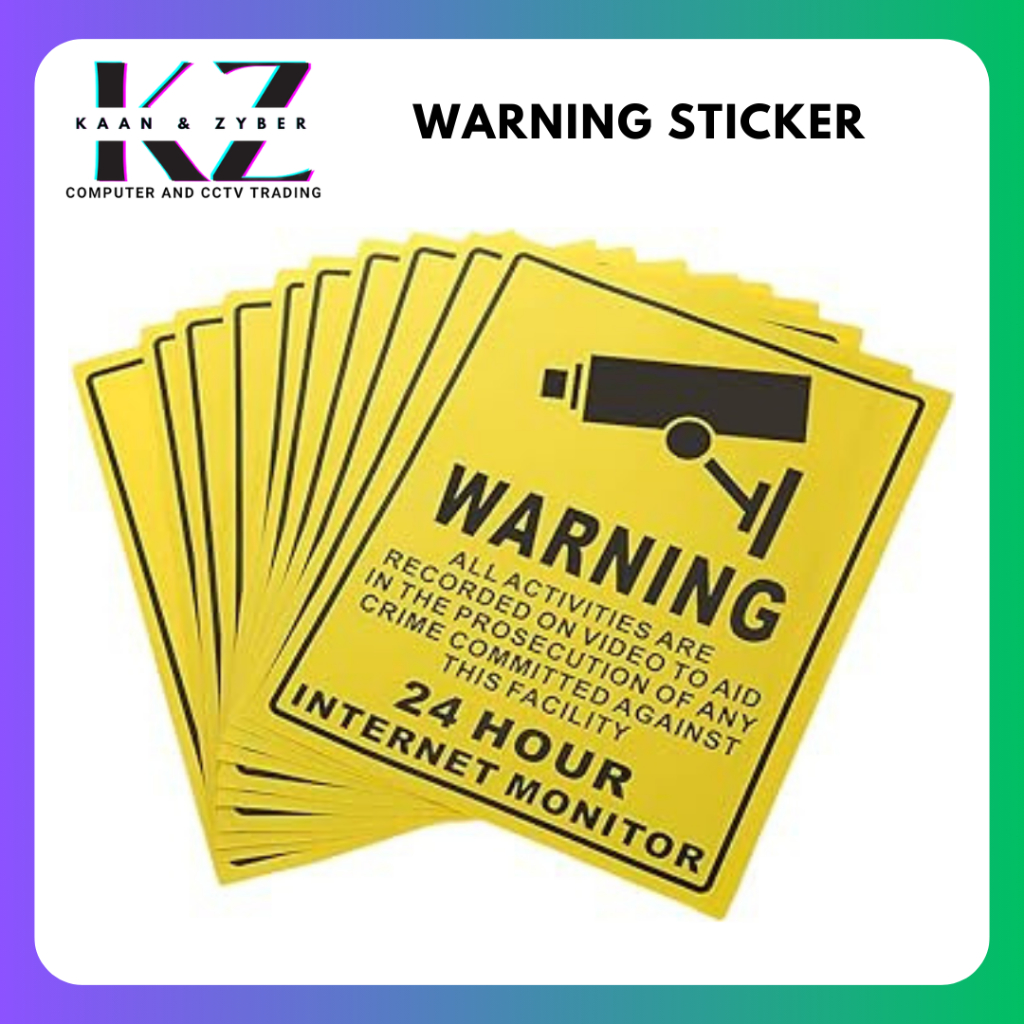 Warning Sticker Big | Small | Shopee Philippines