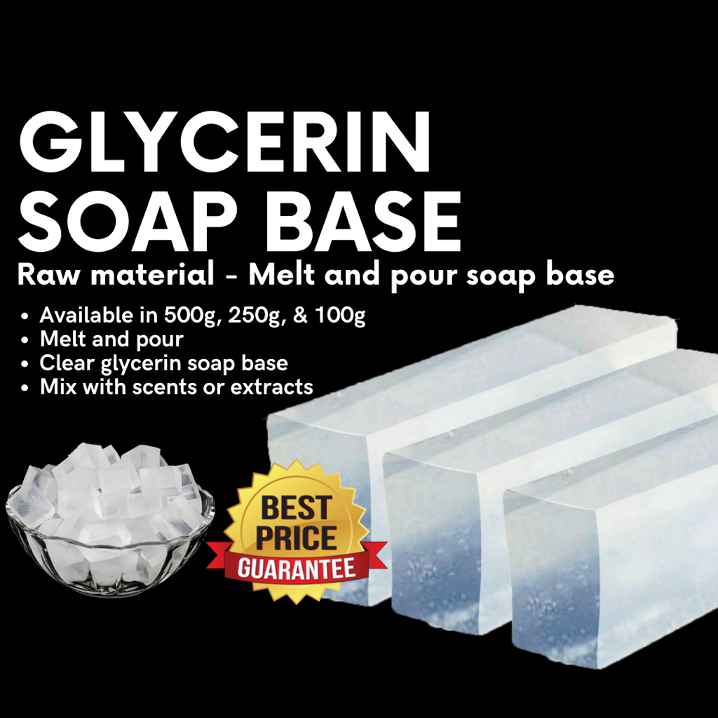 ClearGlycerin Soap Base All Natural Handmade Soap 250g Melt & Pour