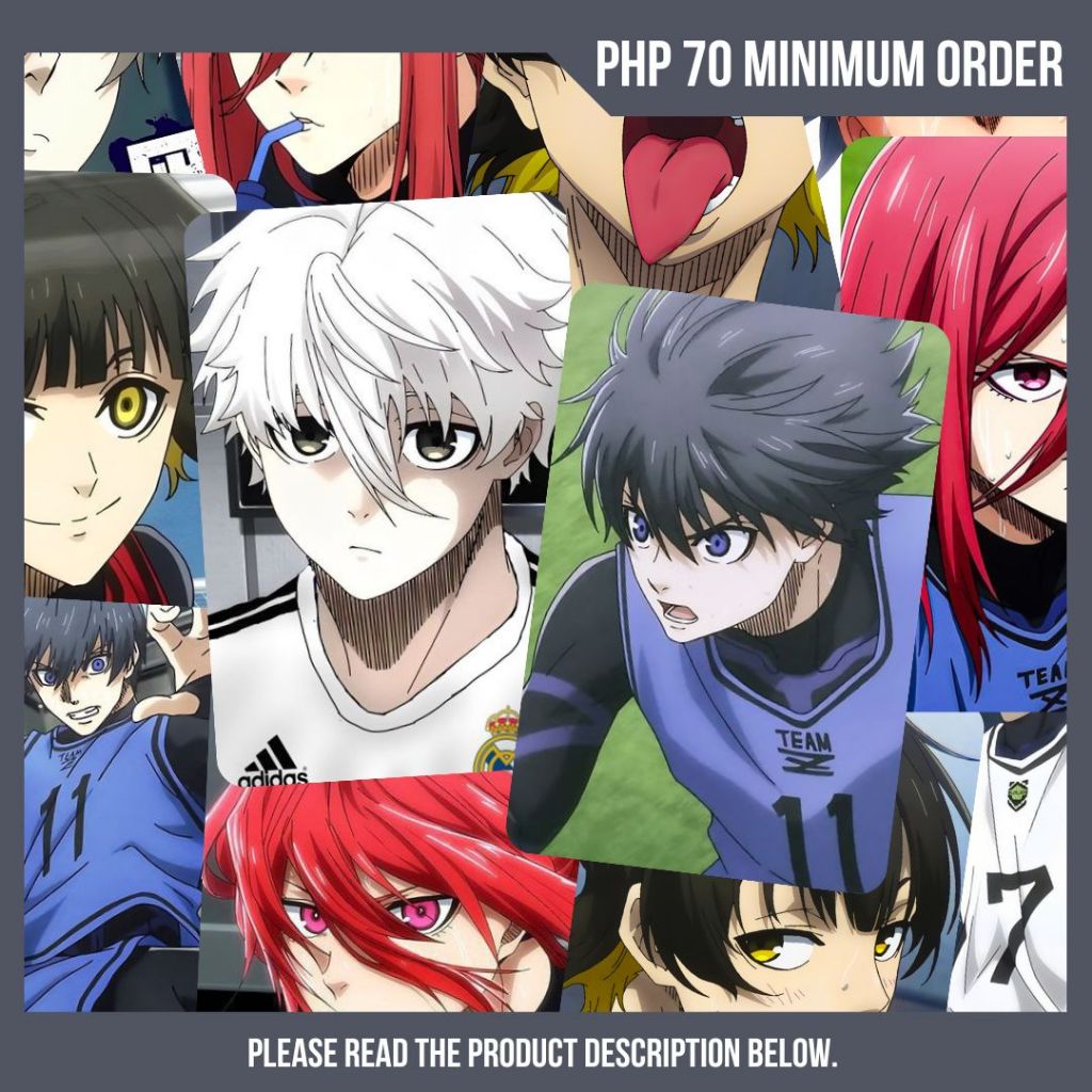 [ 6 pcs. SET ] Blue Lock Anime Photocards ( Waterproof and Scratchproof ...