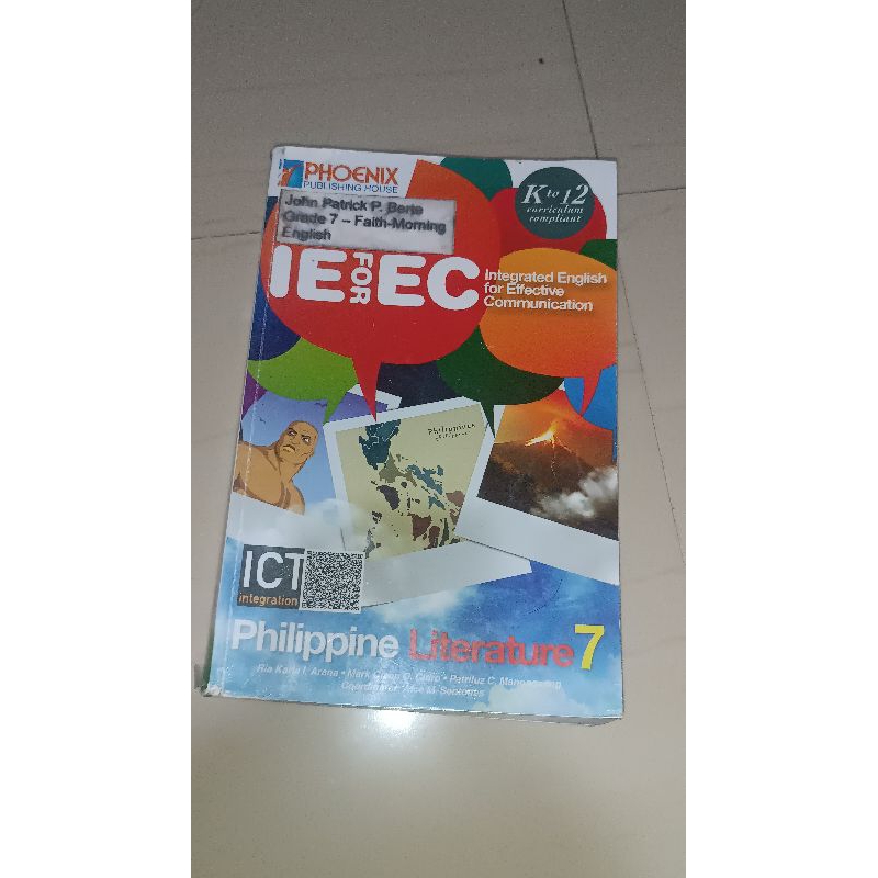 Integrated English for Effective Communication Philippine Literature 7 ...