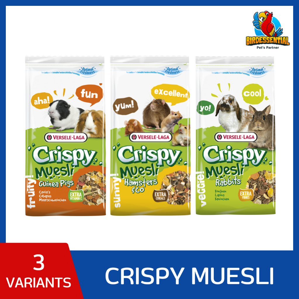 Versele Laga Crispy Muesli small pets food for Guinea Pigs, Rabbits