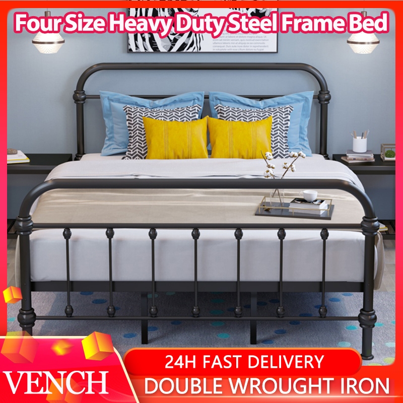 High load-bearing iron bed single bed frame double bed frame queen size ...