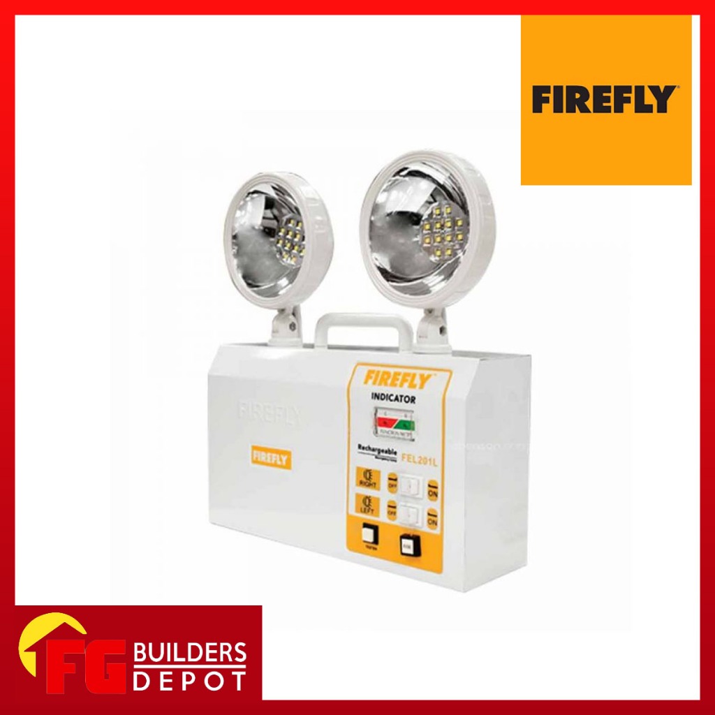 FIREFLY RECHARGEABLE TWINHEAD EMERGENCY LAMP FEL201L Shopee Philippines