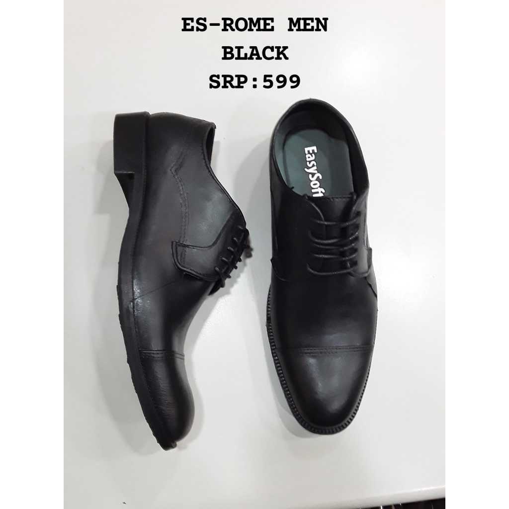 EASY SOFT ROME BLACK AND WHITE FORMAL SHOES FOR MEN | Shopee Philippines