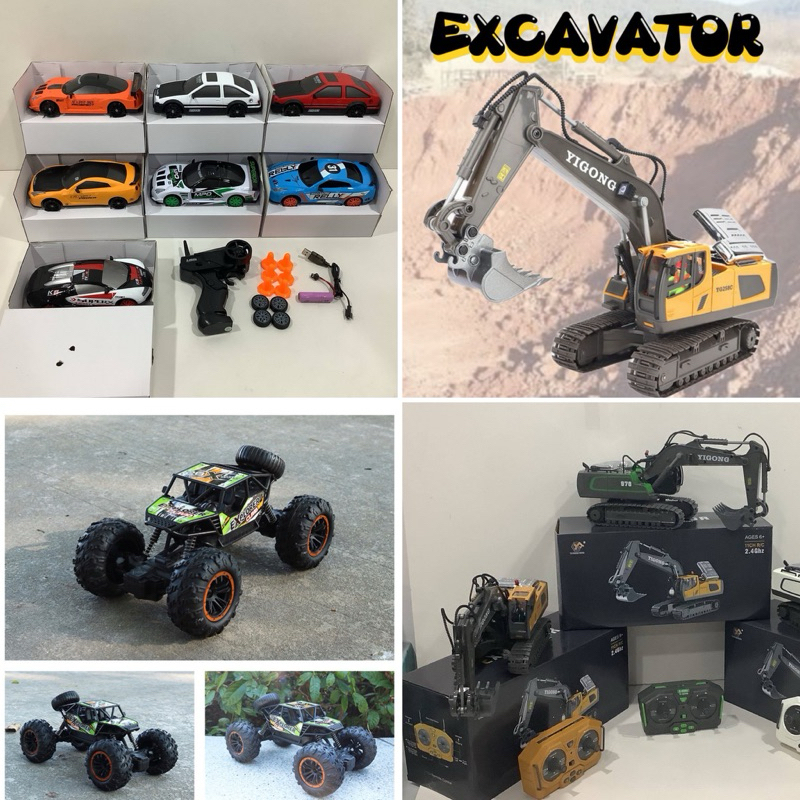 Remitw Clored Car / Excavator Truck / Remote Control Explorer Climb car ...