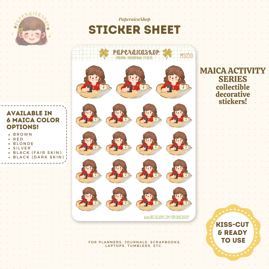 Online Scrolling Stickers, Cute Girl Stickers, Cute Stickers | MS050 ...