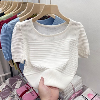 Shopee knitted hot sale blouse