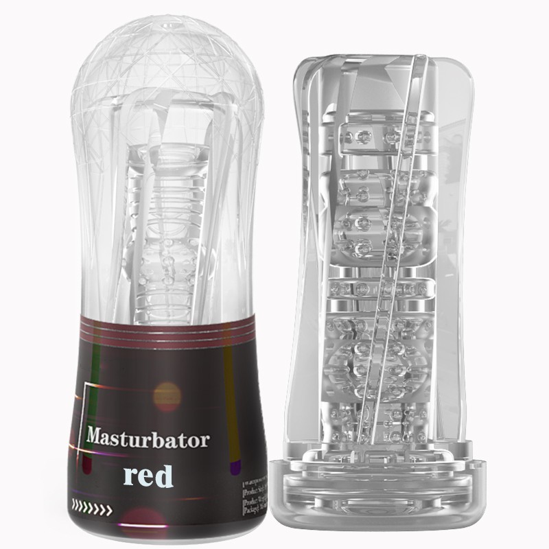 Masturbator Cup Soft Pussy Transparent Vagina Adult Endurance Exercise ...