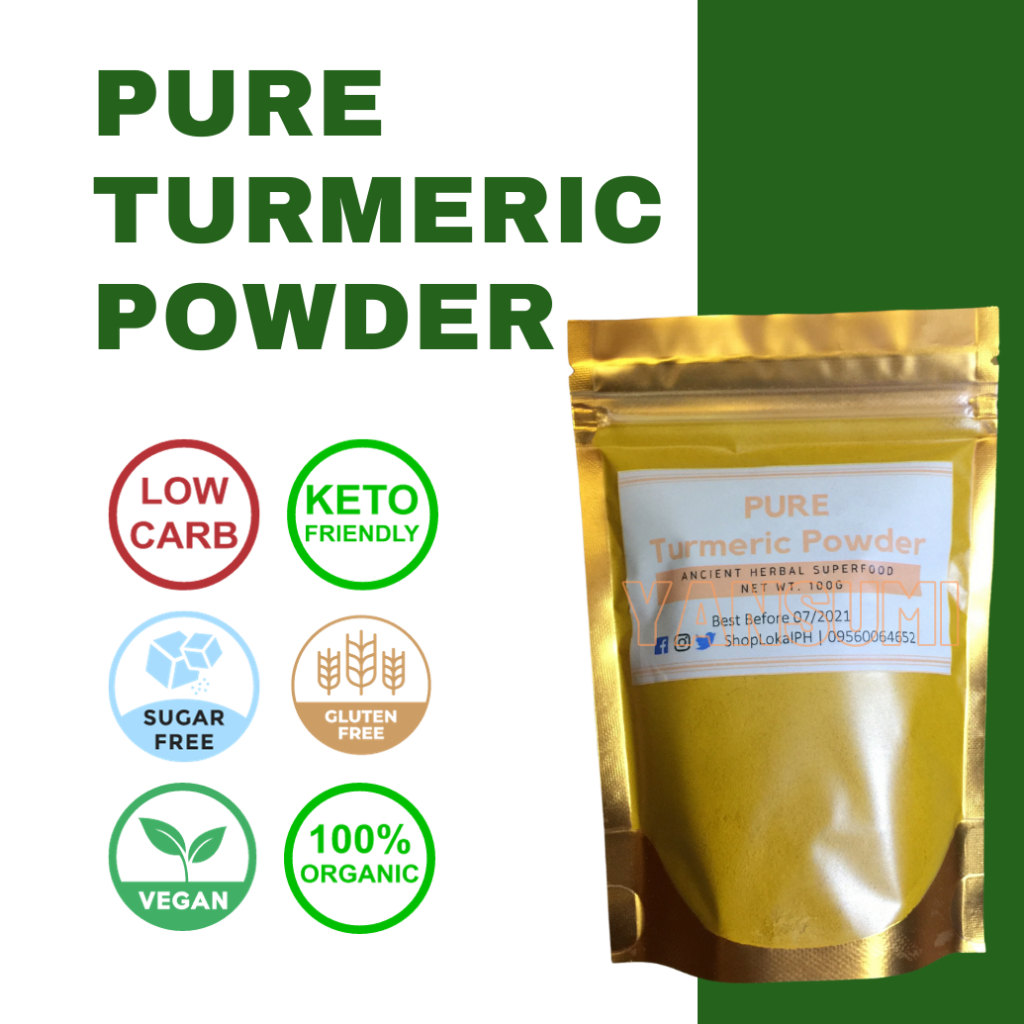 Pure Turmeric Powder | Unsweetened | Vegan | Keto Friendly | Shopee ...