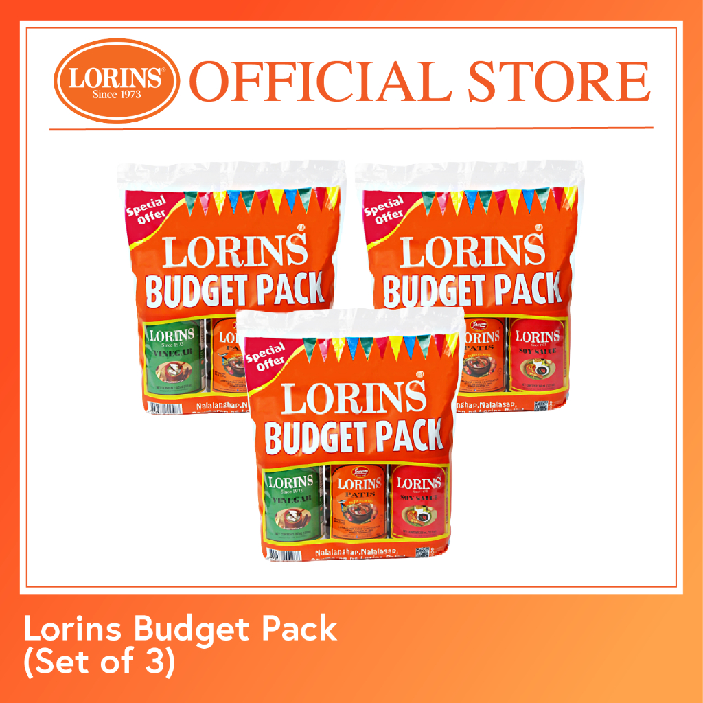 Lorins Budget Pack (Patis, Toyo and Vinegar) Set of 3 Shopee