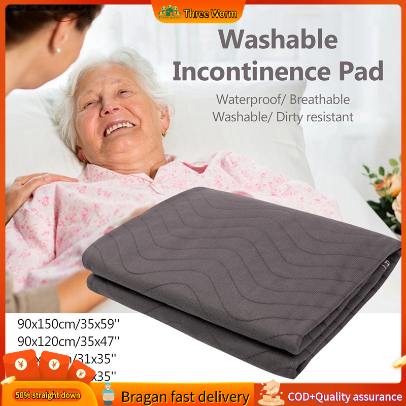 Washable Incontinence Bed Pad Mat Reusable Absorbent Wetting Sheet