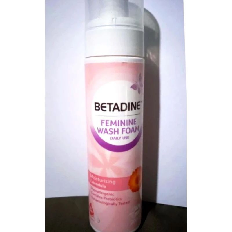 Betadine Feminine Wash Foam Moisturizing Calendula 200ml Shopee
