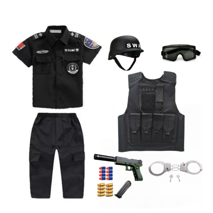 Police Costume For Kids Boys Girls Pulis Costume For Kids Children ...