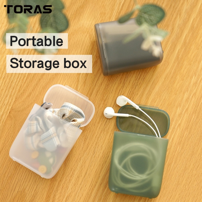 Toras Travel Wire Cable Storage Box Portable Headphone Charger Wires ...