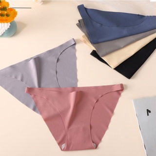 FINETOO Seamless Bikini Panties For Women Underwear T-back Comfortable  G-string Thong10 Colors
