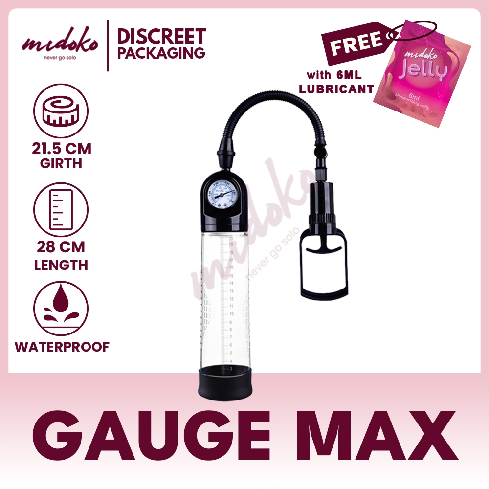 Midoko Gauge Max Power Up Pump Enlarger for Men 70x310mm Sex Toys | Shopee  Philippines