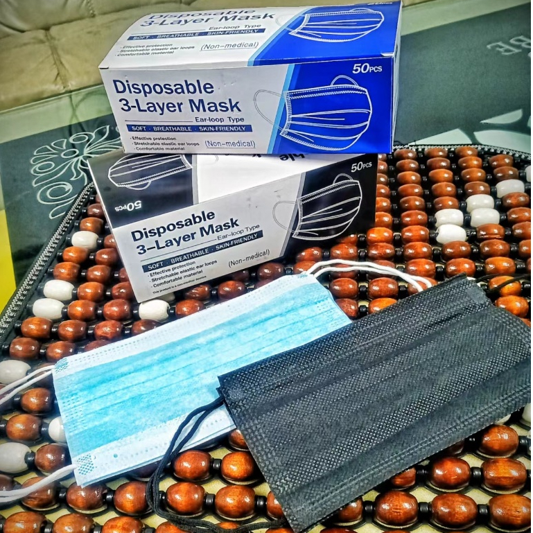 ALJOHN High Quality 3-ply disposable face mask 50pcs | Shopee Philippines