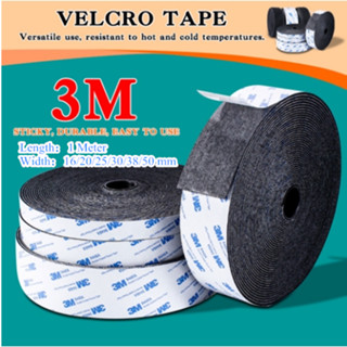 20/25/30/50-MM Self Adhesive Velcro Tape Strong Tape 1/2/5