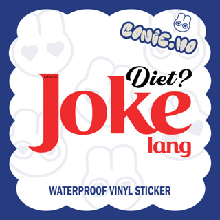 JOKE LANG  Filipino Funny Stickers Water Resistant Vinyl Stickers for