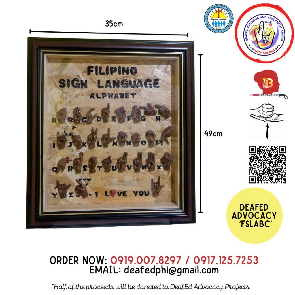 Sign Language Wood (Clock or Alphabet) Shopee Philippines
