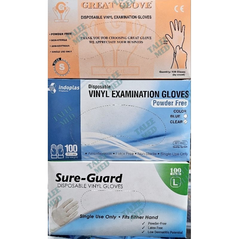 VINYL EXAMINATION GLOVES PER BOX | Shopee Philippines