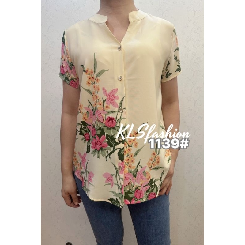 Bolin Floral Print Shirt – Orange