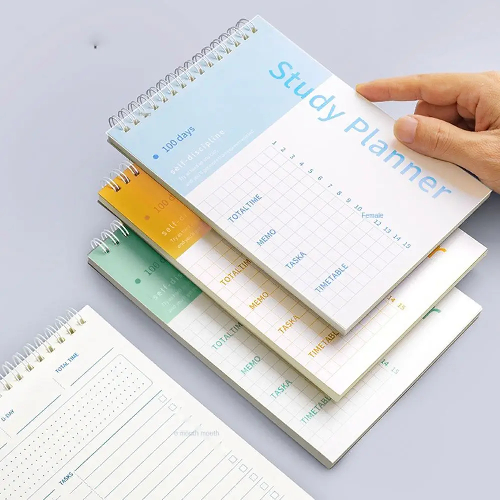 A5 Vertical Study Planner Timetable Spiral Notebook | Shopee Philippines