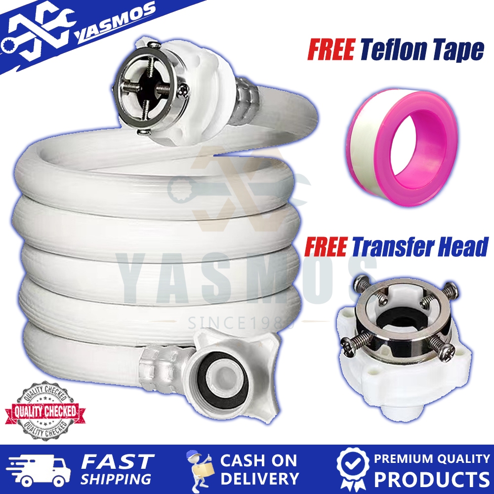 1/2/3/5m Automatic PVC Washing Machine Inlet Water Hose Extension Tube