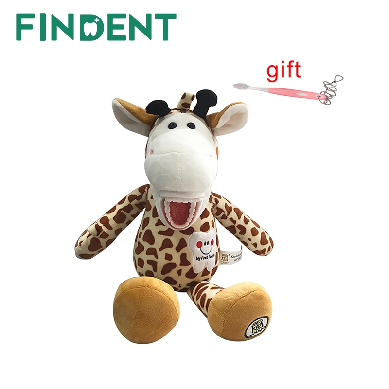 Cute Dental Plush Dolls With Tooth Model For Kids Learning Brushing