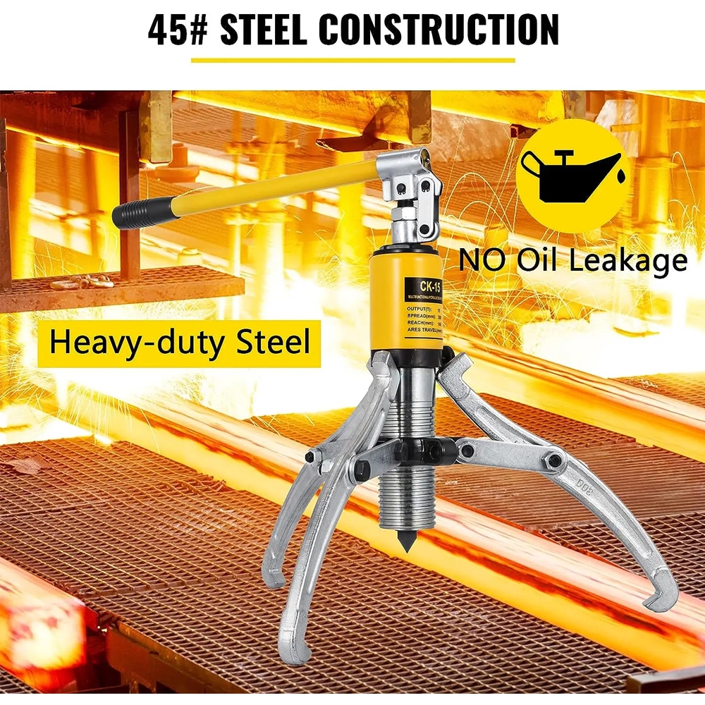 Powone Heavy Duty 3 Jaw Hydraulic Bearing Puller 3 JAW Three Jaw