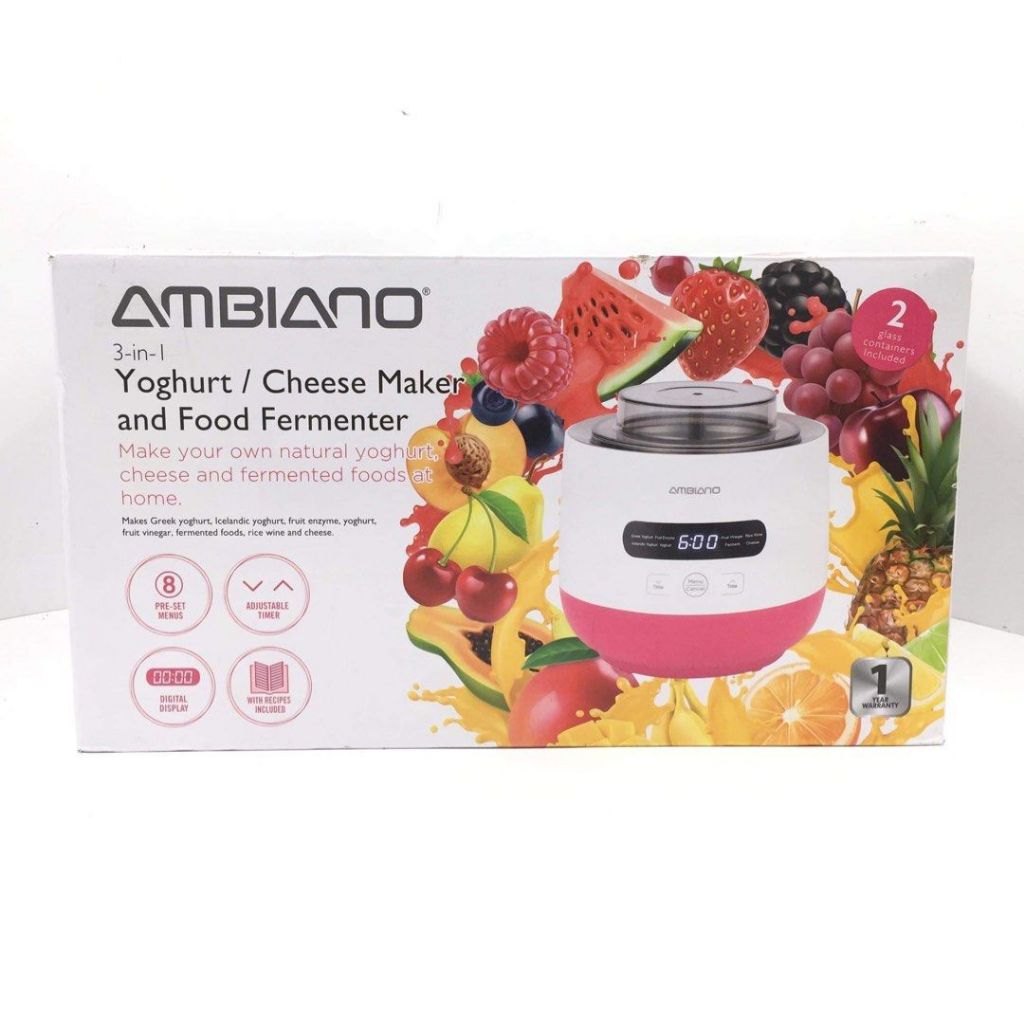 AMBIANO 3 in 1 Yogurt Cheese Maker Food Fermenter Halo Halo Dessert Machine Automatic Machine