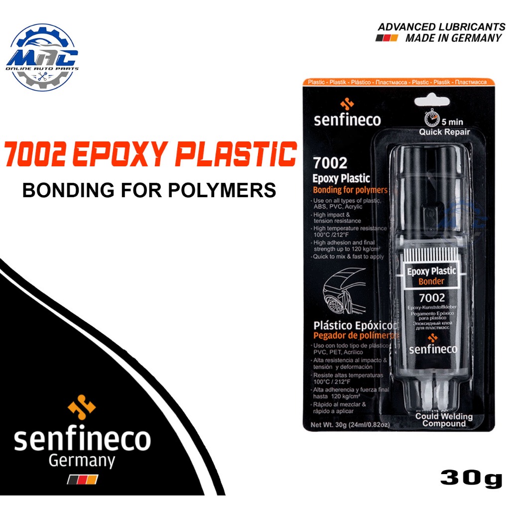 Senfineco 7002 Epoxy Plastic 30G bonding for polymers all types of