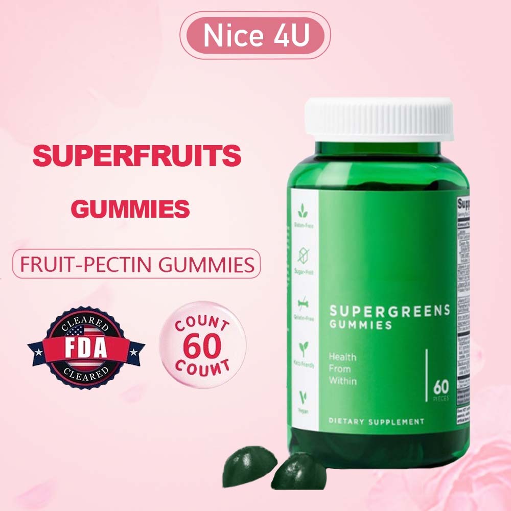 Chlorophyll chewing gum, digestive metabolism + probiotic vitamin candy