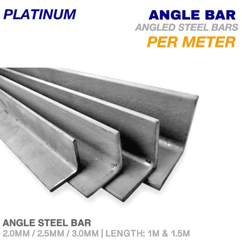 1M & 1.5M Angle Bar Angled Steel Bar 2MM3MM Sold By 1M & 1.5M