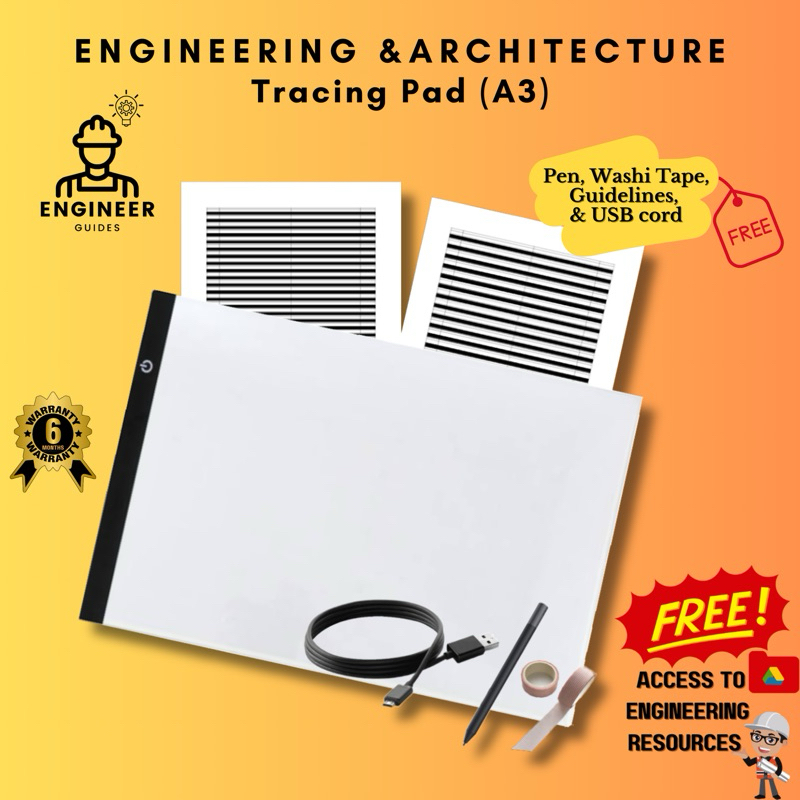 Architecture Light Board (A3) Engr. Guides A3 Light Pad | Shopee ...